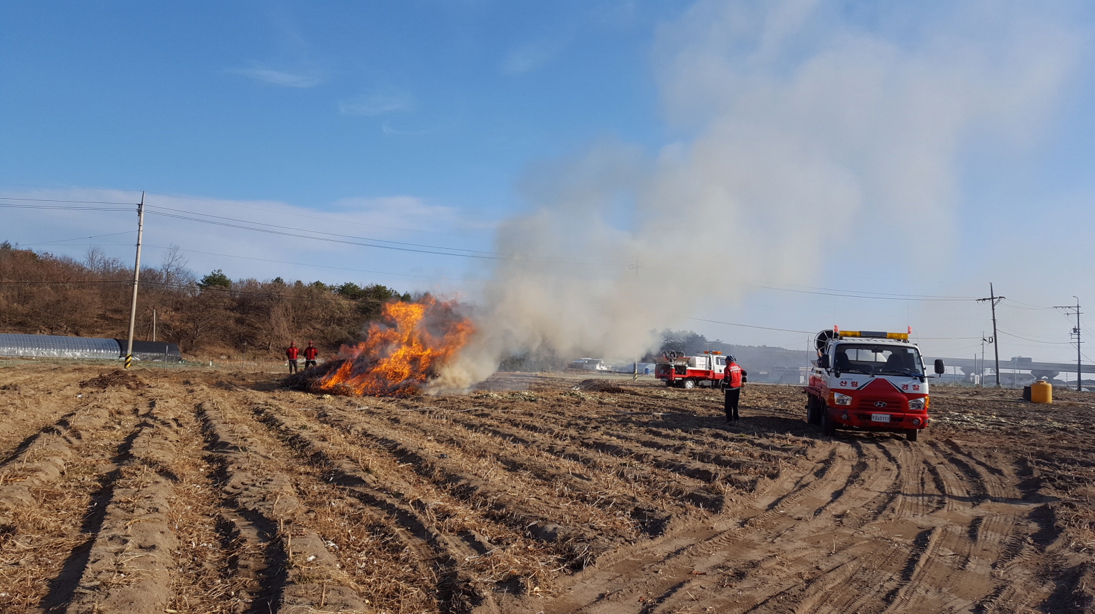 양양국유림관리소 산불예방을 위한 농산폐기물 공동소각 이미지1