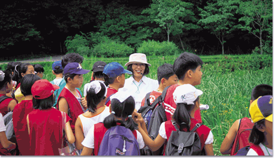 숲 해설가 활동(광릉 국립수묵원)