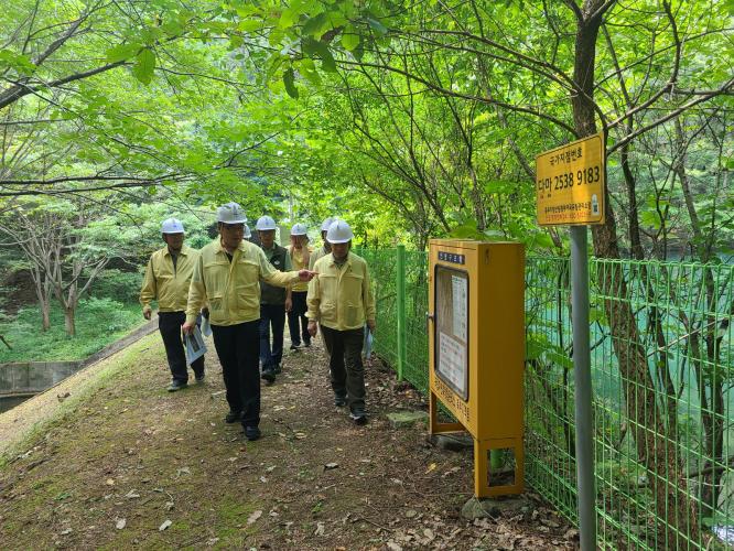 임상섭 산림청 차장, 희리산 자연휴양림과 국립기억의숲 시설물 안전점검