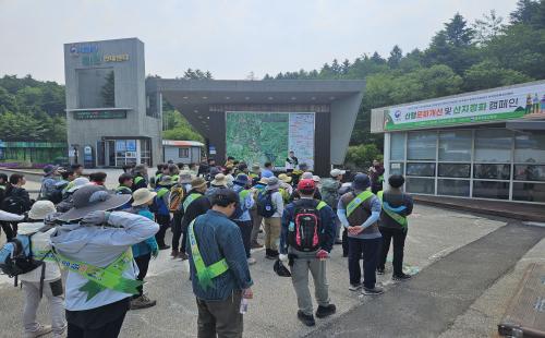 동부지방산림청, 대관령 국가숲길에서 올바른 산행문화 확산 캠페인 펼친다